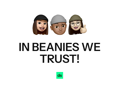 In beanies we trust! design graphic design minimal ui