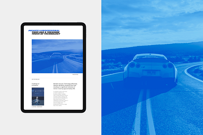 Design concept Michelin blue company website corporate website innovations layout michelin minimalism tires ui uiux