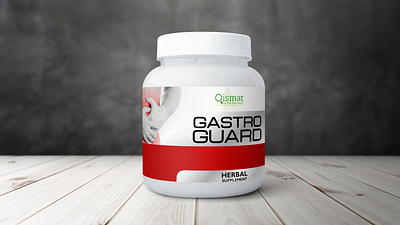 Bottle Label Gastro Guard Herbal branding design fliers flyer graphic design illustration logo minimal vector