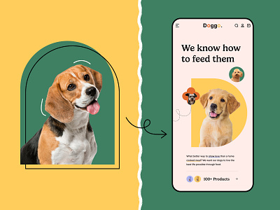 Dog Food Products Mobile UI branding clean and minimal mobile ui colorful ui creative figma ui creative mobile ui dog food products website food product mobile ui pet mobile ui petcare mobile ui petcare website petfood products website