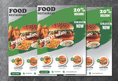 Grunch style food flyer branding design graphic design illustration vector