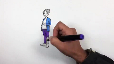 Real Hand Drawn whiteboard explainer video - MyBox animation design hand drawing white board