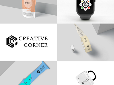 Creative Corner Logo branding cap corner corner logo creative corner creative corner logo creative logo graphic design logo ui ux vector