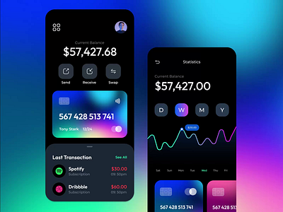 Finance Management Mobile App app bank card banking crypto design e wallet exchange finance finance app finance management finances financial fintech investment mobile payment trading app transaction ux wallet