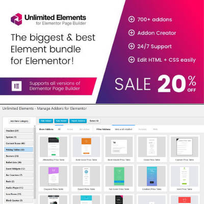 Ulimited Elements Pro Available 3d branding design ecommerce graphic design illustration logo motion graphics ui ux wordpress