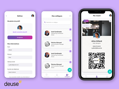 A complete solution to generate and manage digital business card app application design illustration mobile mobileapplication ui ux