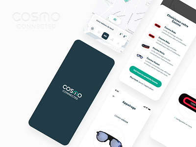 Cosmo Connected - App 3d app design figma illustration light mobile mobility ride spline