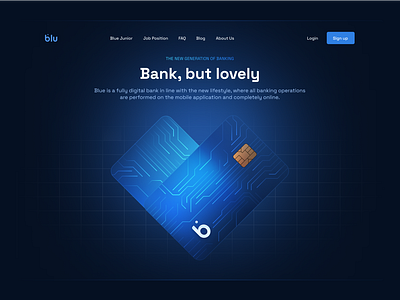 Bluebank Landing Page bank bluebank digital bank neo bank