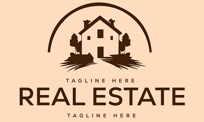 Modern Real Estate Logo Design creative logo creative logo design design icon logo logo design logo design concept modern real estate logo real estate real estate logo real logo