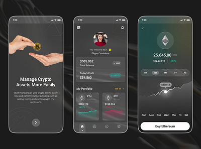 The Crypto App for you! 7span animation branding design illustration ui ux