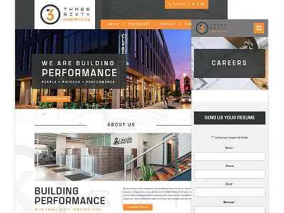 Three Sixty Construction Web Design architecture web design architecture website builder web design builder website career web design career website construction web design construction website iowa web design iowa website