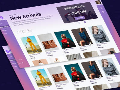 Fashion Landing Page app design typography ui ux