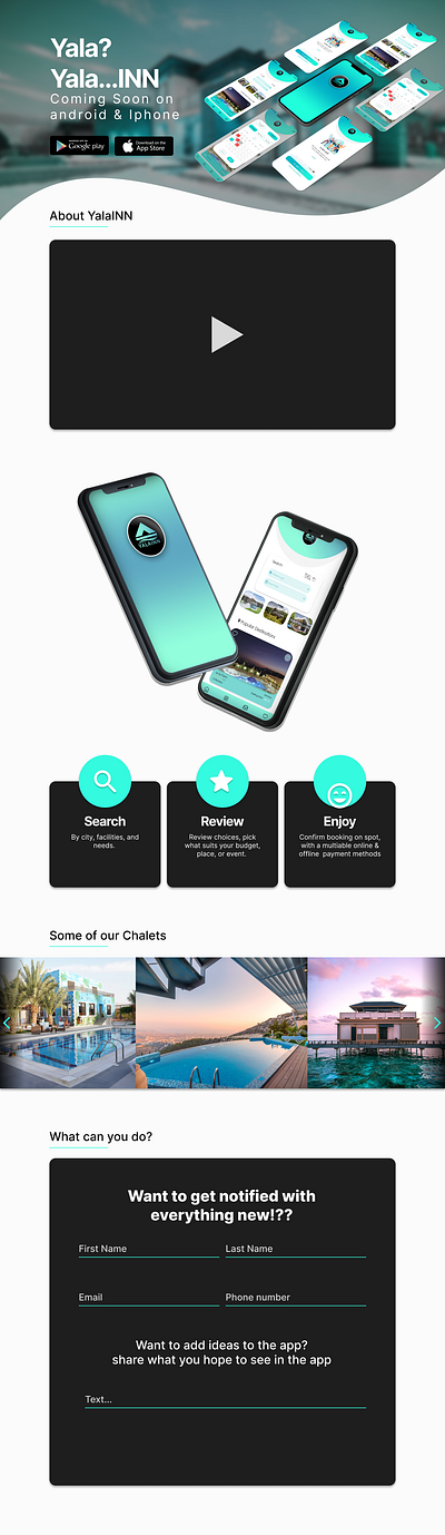 Booking app landing page booking booking app landing page ui user interface