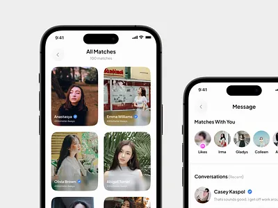 Kencan - Dating App Messages application chat chating chit chat conversation convo dating dating app meet message message app messages mobile mobile app tinder ui uidesign uiux