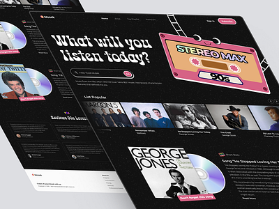 Mosek - 90s Song app design music sing song ui ui design ux web website