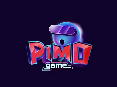 Pimo Game Logo Design branding design digital flat graphic graphic design illustration logo ui vector