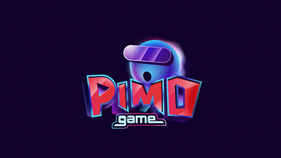 Pimo Game Logo Design branding design digital flat graphic graphic design illustration logo ui vector