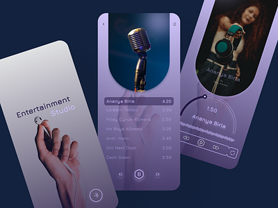 Music Player Apps Design app design landing page landing page desing ui ui design ui desing