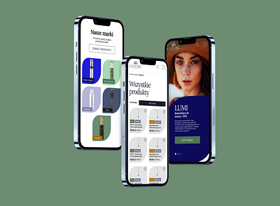 Redesign of a cosmetics store design typography ui website