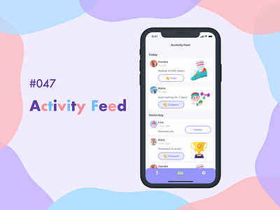 DailyUI #047 Activity Feed daily ui dailyui dailyui047 dailyuichallenge design ui ux