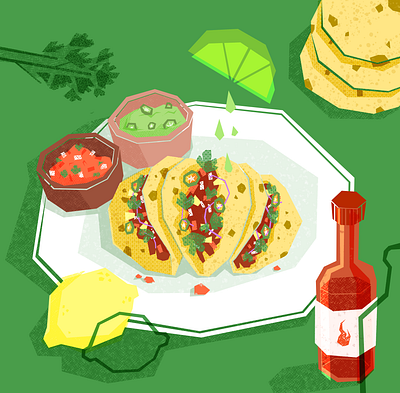 Spicy Tacos design graphic design illustration vector