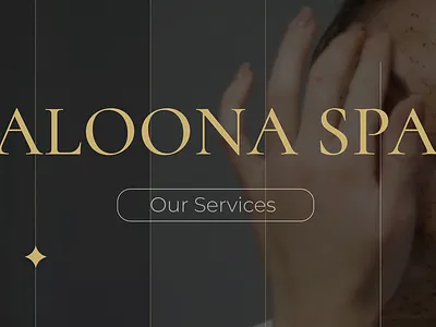 Aloona Spa - Relax and Rejuvenate Massage Therapy artwork beauty branding graphic design massage production relax relaxation services spa typography videoediting women