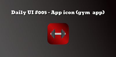 D. UI #05 App Icon app design graphic design logo typography ui ux