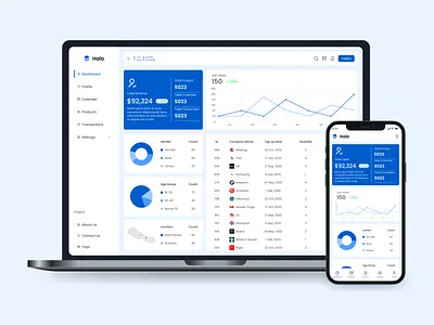 Halo CRM Dashboard analytics app bootstrap crm css dashboard design figma halo insights responsive tailwind ui web design