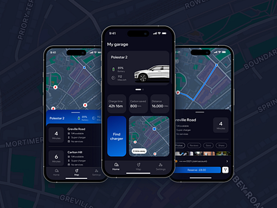EV Charging App app car design electric electric charger ev minimal ui ux vehicle