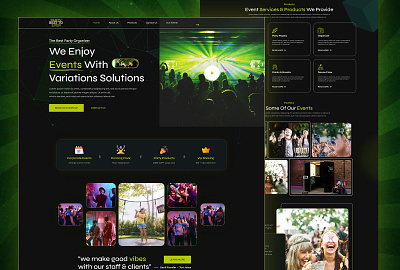 Party Props Shop E-commerce web design UI UX ecommerce events landing page parties party space product props selling ui ui ux web web ui website design
