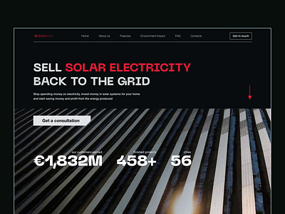 Earn on E | Web Design design energy interface solar panel ui uiux ux web web design