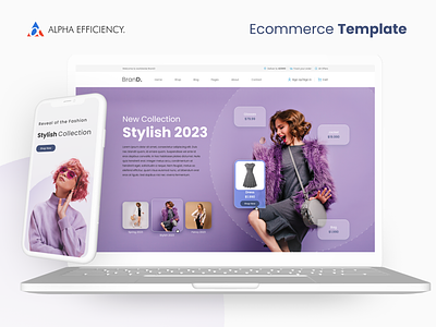 Ecommerce Website Template branding design desktop design e commerce ecommerce graphic design illustration logo responsive design shop ui ux webdesign website design