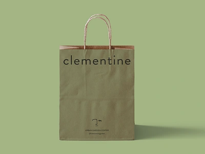 Paper bag advertising brand branding collateral community design garden graphic design illustration layout logo marketing package paper bag plant plants print urban garden visual design