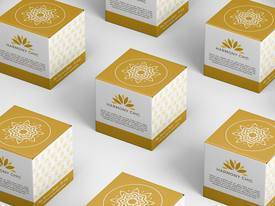 Box Package Design - Harmony Chic branding design graphic design illustration logo minimal vector