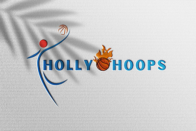 Holly Hoops Basketball team logo logo