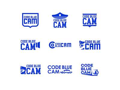 Code Blue Cam Logo art blue design graphic design logo police vector