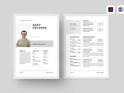Minimal Resume Template clean clean resume cover letter creative resume curriculum vitae cv free cv free cv template free resume free resume template minimal resume modern cv modern resume professional resume resume resume clean resume cv resume design resume template v