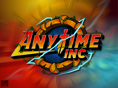 Logo - Anytime INC 99designs anytime behance design evanscrea future illustration logotoons mascot character time vector videogames