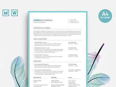 Fashion Designer Resume clean clean resume cover letter creative resume curriculum vitae cv cv template free cv free cv template free resume free resume template minimal resume modern cv modern resume professional resume resume resume clean resume cv resume design resume template