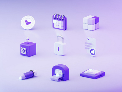 Silta Finance, identity icons. 3d app art blender brand branding clean design graphic design icon illustration illustrator minimal ui web web design website