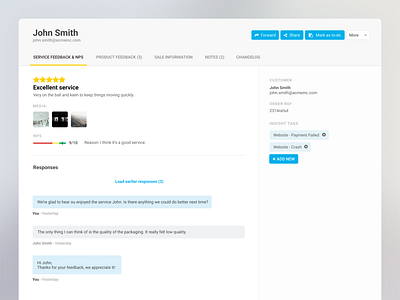 Detail view of a review design feedback figma modal review sketch ui ux