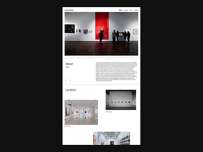 Orlando Museum Homepage art clean design figma homepage landingpage minimal museum typography ui ux web webdesign website