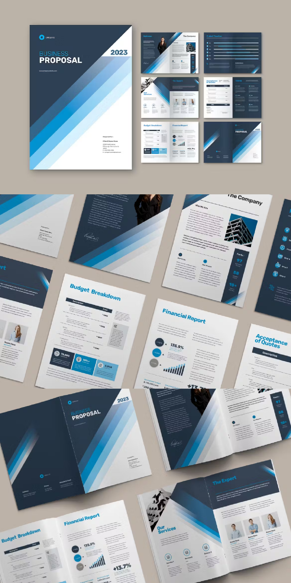 Proposal Template by InDesign Essence on Dribbble