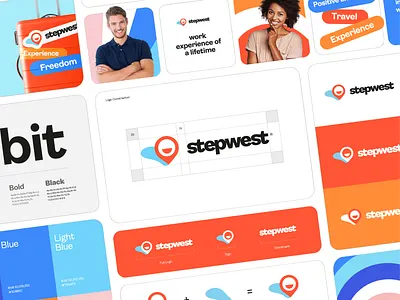 Stepwest - Logotype and Brand Identity brand brand design brand identity branding graphic design identity logo logo design logotype mark