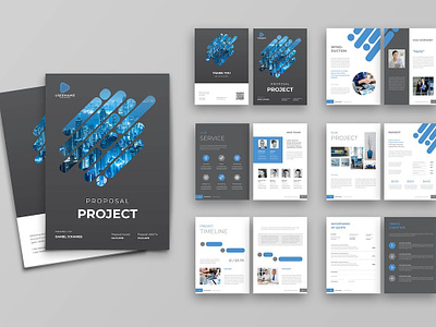 Proposal Template a4 annual annual report annual report brochure bifold brochure brand identity brochure brochure design brochure template company company brochure company profile corporate brochure indesign lookbook magazine print printable proposal template