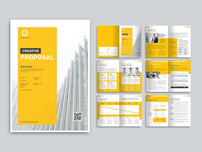 Proposal Template a4 annual annual report annual report brochure bifold brochure brand identity brochure brochure design brochure template company company brochure company profile corporate brochure indesign lookbook magazine print printable proposal template