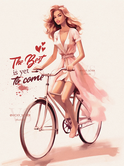 The best is yet to come. Poster art book illustration canvas cover design illustration poster print