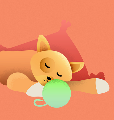 Sleepy Cat 🐱 design graphic design illustration vector