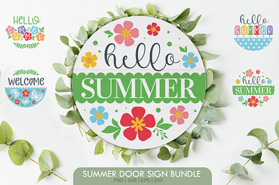 Welcome Summer sign bundle graphic design