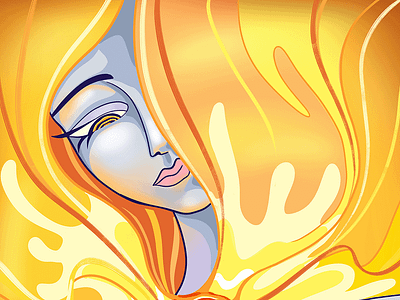 The Sun illustration design drawing illustration
